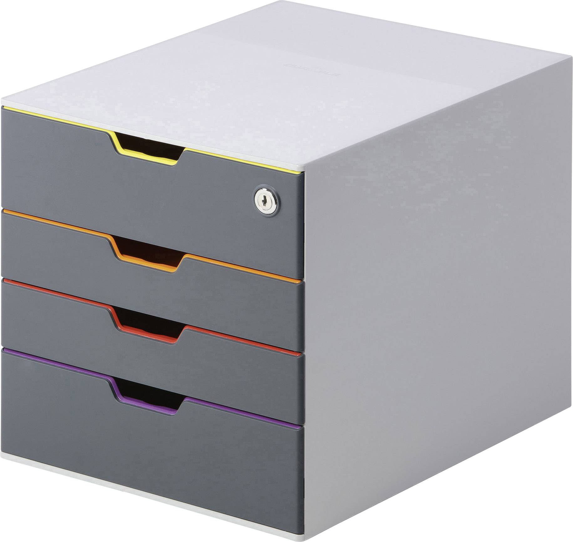 Durable VARICOLOR 4 SAFE - 7606 760627 Desk drawer box Grey A4, C4, Folio, Letter No. of drawers: 4