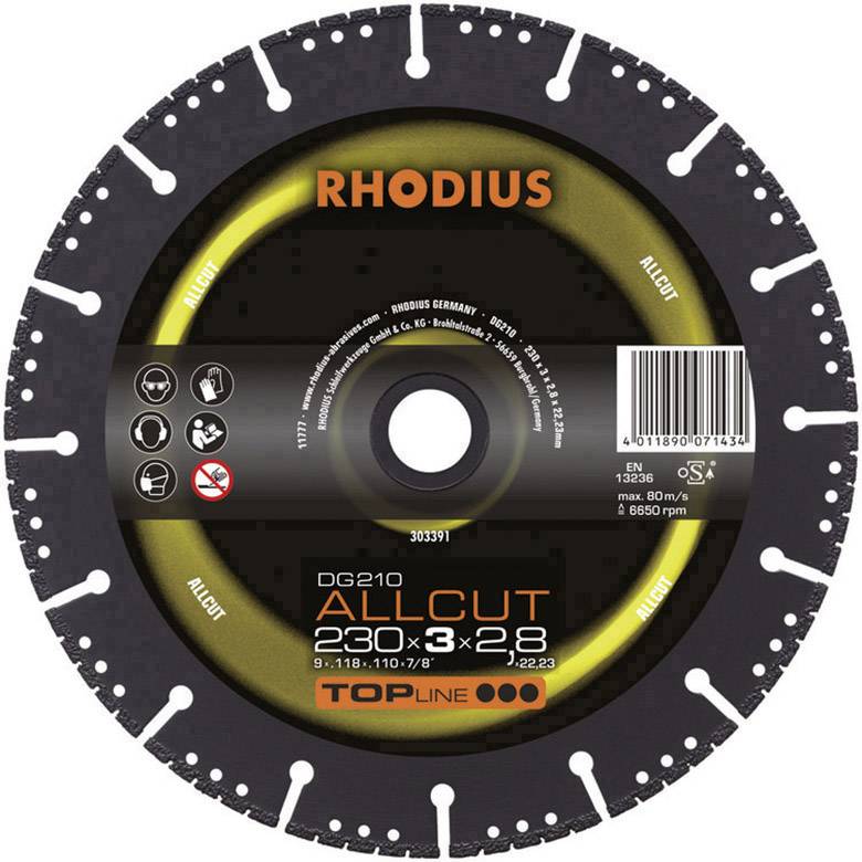 Rhodius 303390 DG210 ALLCUT Diamond cutting disc Diameter 180 mm Bore diameter 22.23 mm 1 pc(s)