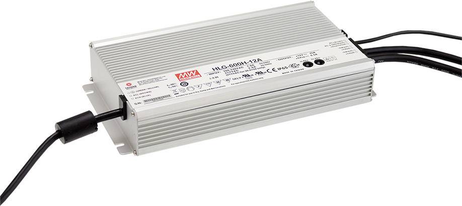 MW Mean Well HLG-600H-24AB LED driver Constant voltage 600 W 12.5 - 25 A 20.4 - 25.2 V DC dimmable, 3-in-1 dimmer, adjustable