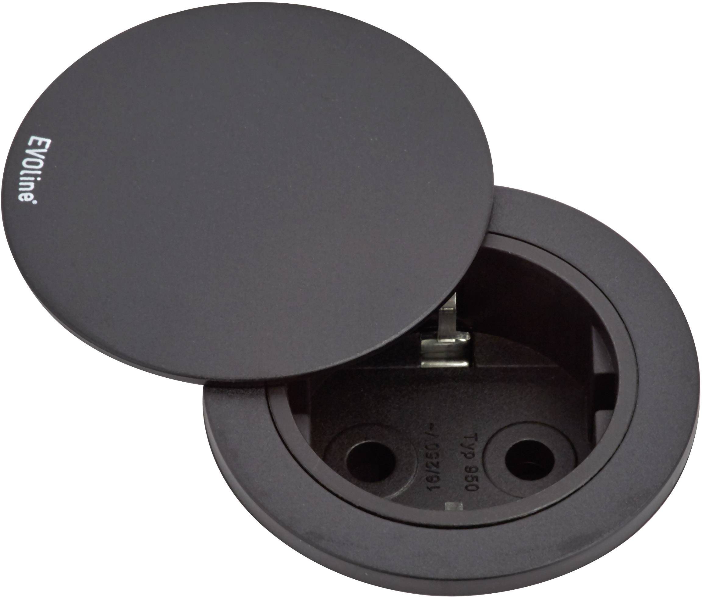 EVOline 159280004100 Built-in power strip 1x Black 1 pc(s)