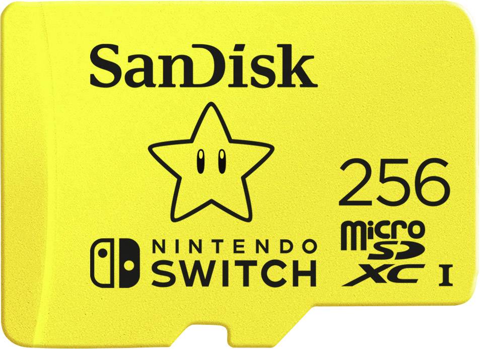 SanDisk Extreme Nintendo Switch™ microSDXC card 256 GB UHS-I, UHS-Class 3 Compatible with Nintendo Switch™