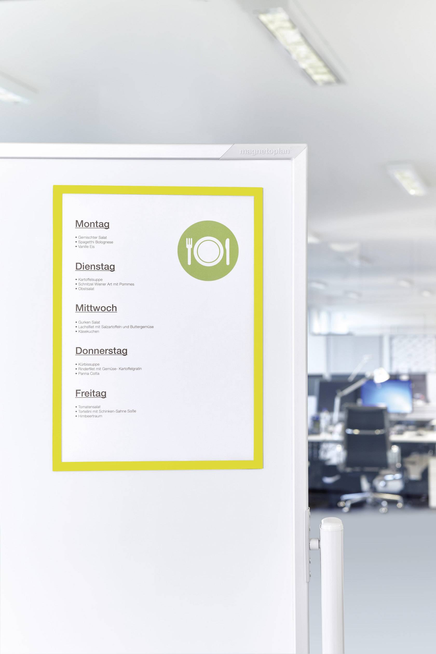 magnetoplan 1130302 magnetofix Magnetic frame A4 Yellow 5 pc(s)