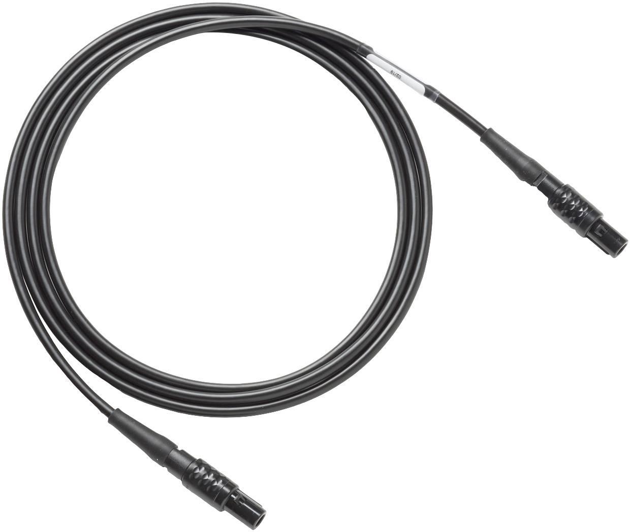 Black XLR cable with connectors at both ends, used for transmitting audio signals.Note: This is already in English, so no significant translation was required. The text appears to be a straightforward description of an XLR audio cable.