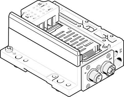 FESTO VMPA-ASI-EPL-E-8E8A-CE 573183 Accessories Terminal 1 pc(s)