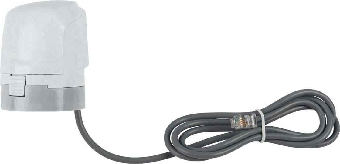 A grey, cylindrical device with a long cable and a plug connector. It looks like a sensor or an electrical accessory.