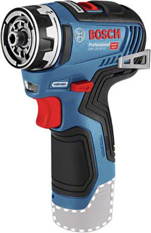 Bosch cordless drill, model GSR 12V-20 HX, in blue and black.