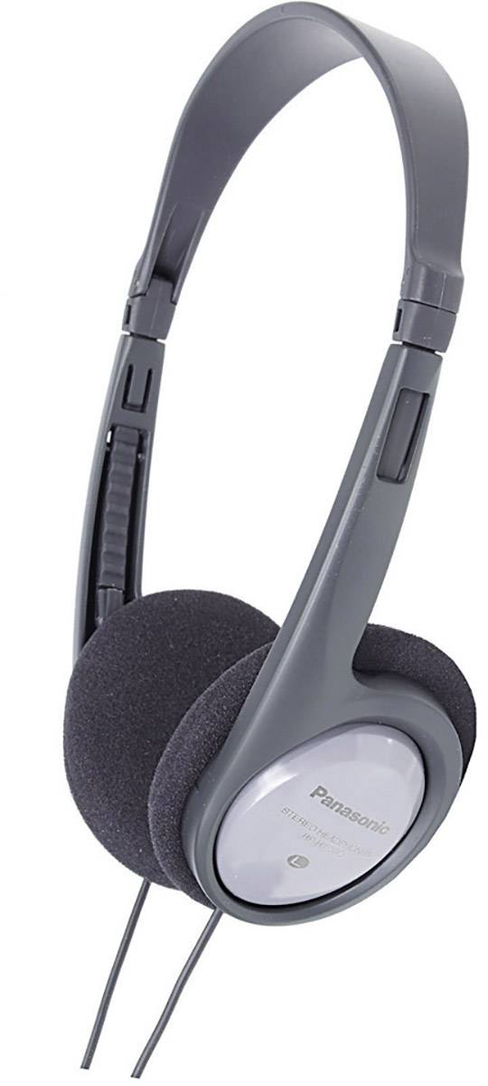 Panasonic RP-HT090 On-ear headphones Corded (1075100) Grey Volume control TV