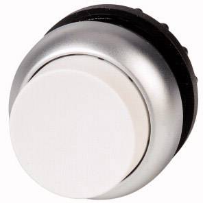 A round, silver rotary knob on a white background, similar to a volume control or switch.