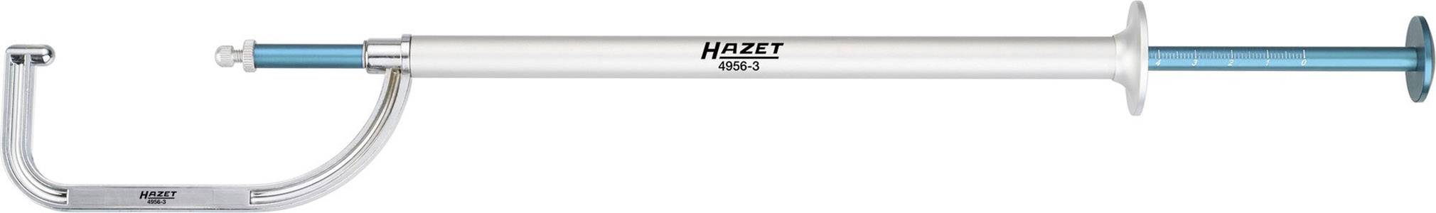 A silver and blue grease gun with an ergonomic handle, shown in profile view. Suitable for precise lubrication in automotive workshops.