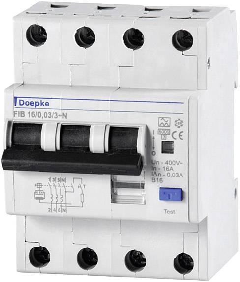 Doepke 09955104 RCBO 3-pin 16 A 0.03 A 230 V, 400 V