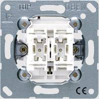 Image of an electrical wall switch mounting frame. 'TOP' and 'OBEN' are indicated at the top. CE marking bottom right.
