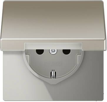 Jung 1x Insert PG socket (+ lid) Stainless steel ES1520KL 1 pc(s)