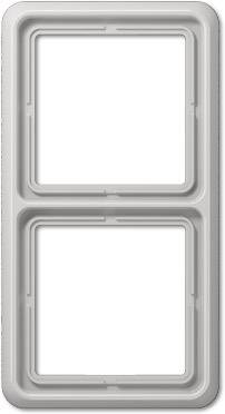 Jung 2x Frame Cover Grey CD582LG 1 pc(s)