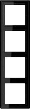 Jung 4x Frame Cover Black LS984SW 1 pc(s)