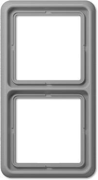Jung 2x Frame Cover Grey CD582GR 1 pc(s)