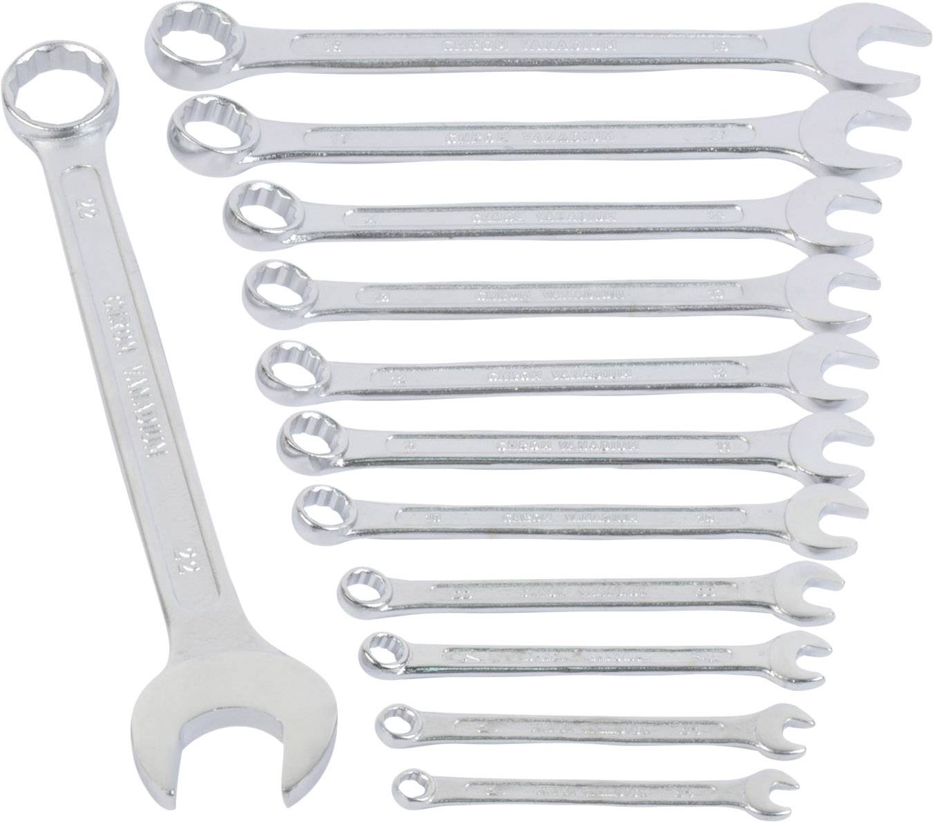 Brüder Mannesmann M 130-12 DIN Crowfoot wrench set 12-piece