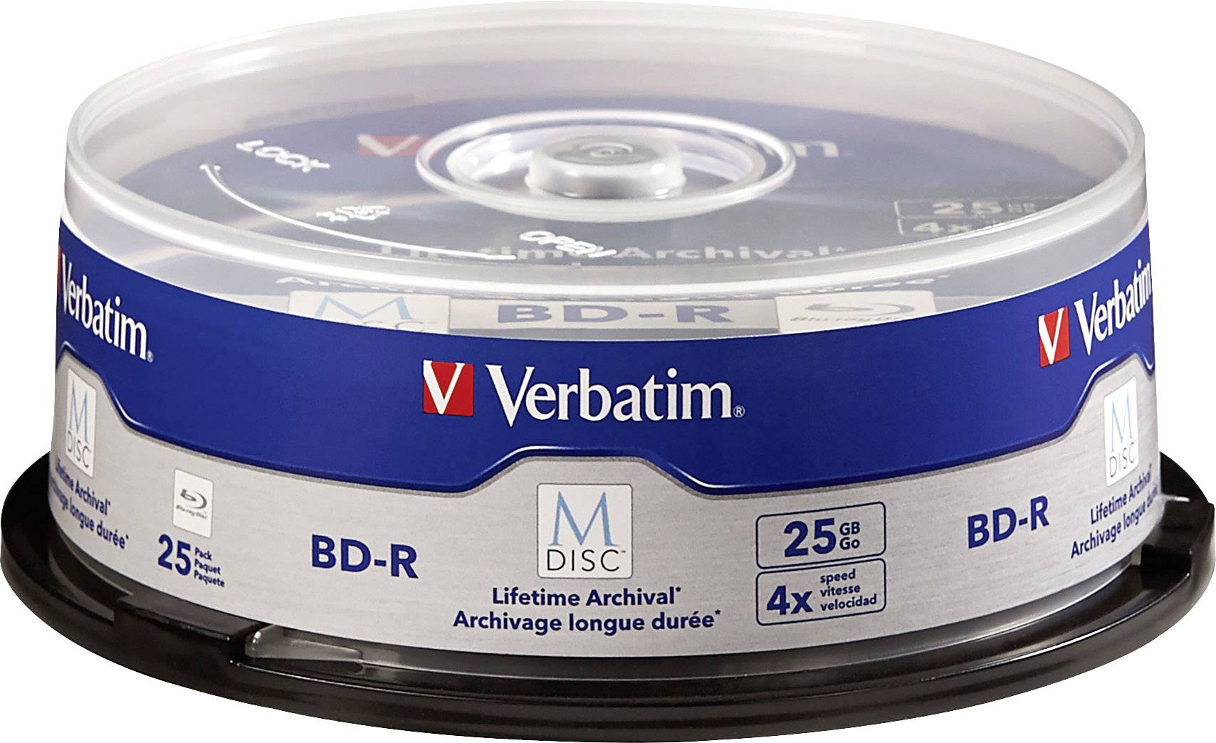 Verbatim 98909 Blank M-Disc Blu-ray DVD 25 GB 25 pc(s) Spindle
