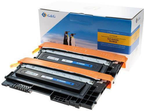 G&G Toner replaced Samsung CLT-K404S, K404, SU100A Compatible Pack of 2 Black 3000 Sides 15011