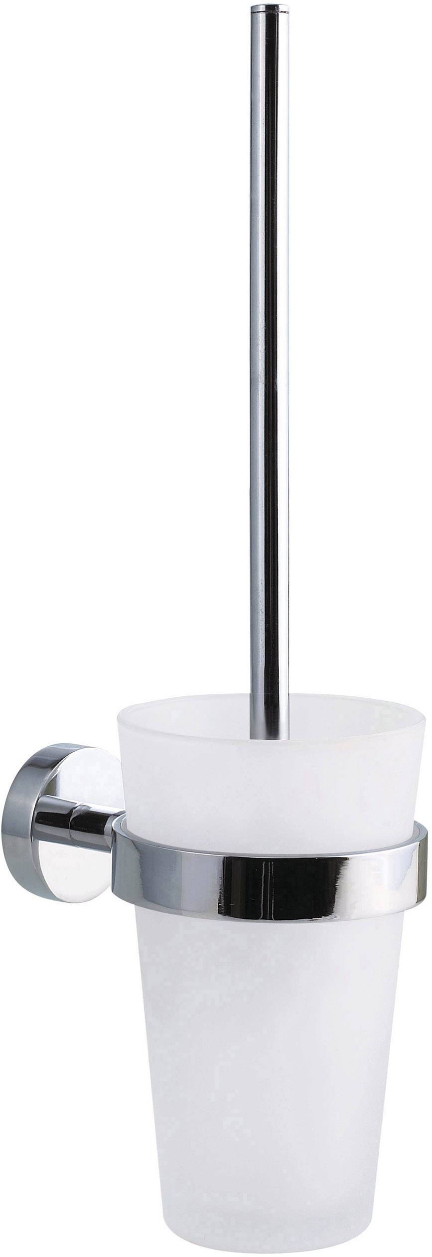 tesa SMOOZ Toilet brush and holder Adhesive Metal