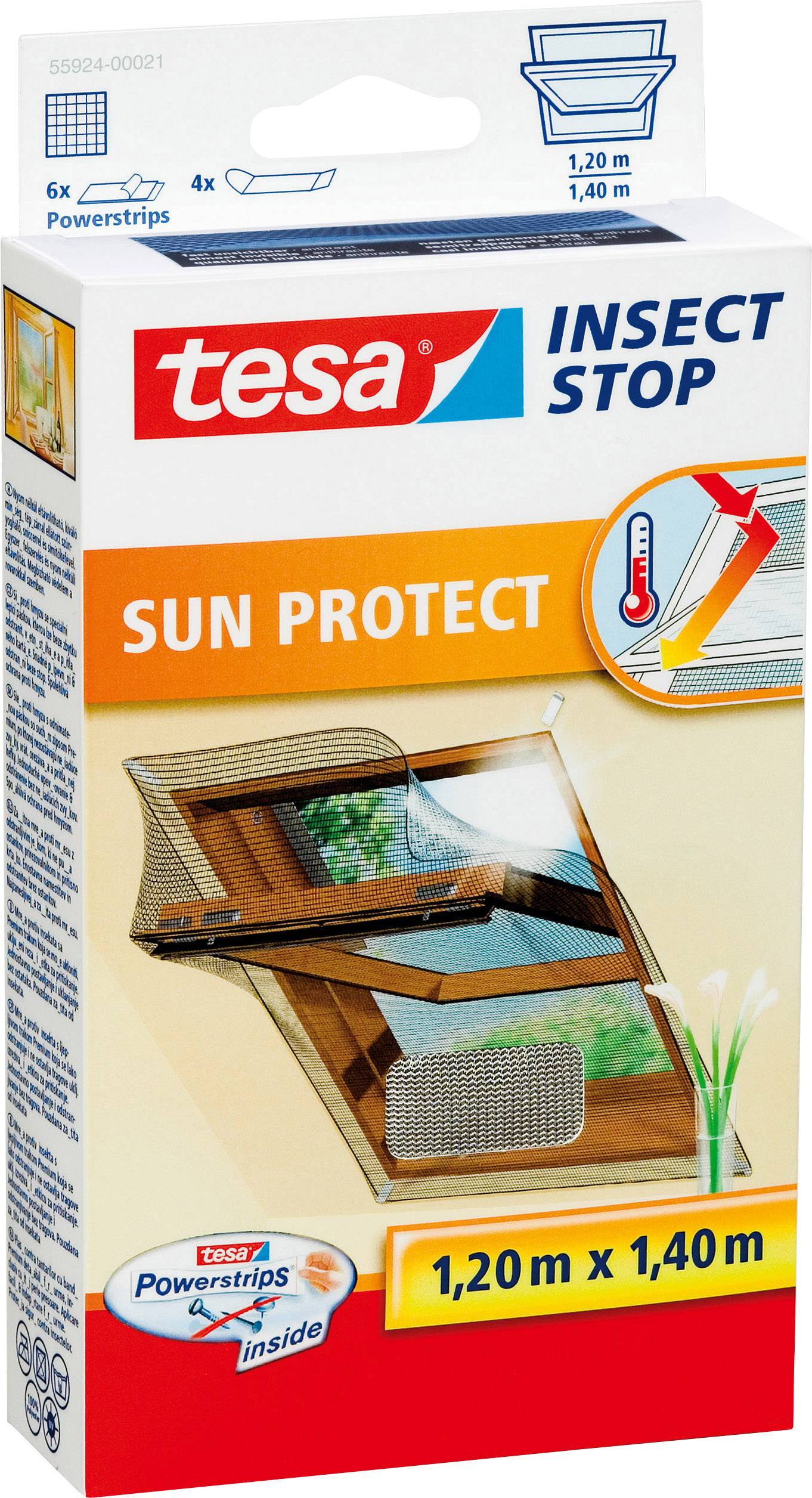 tesa COMFORT 55924-00021-00 Roof window fly screen (W x H) 1200 mm x 1400 mm Anthracite 1 pc(s)
