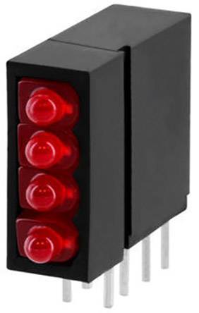 Vossloh Schwabe WU-1841 LED component Red 1.8 mm 32 mcd Bulk