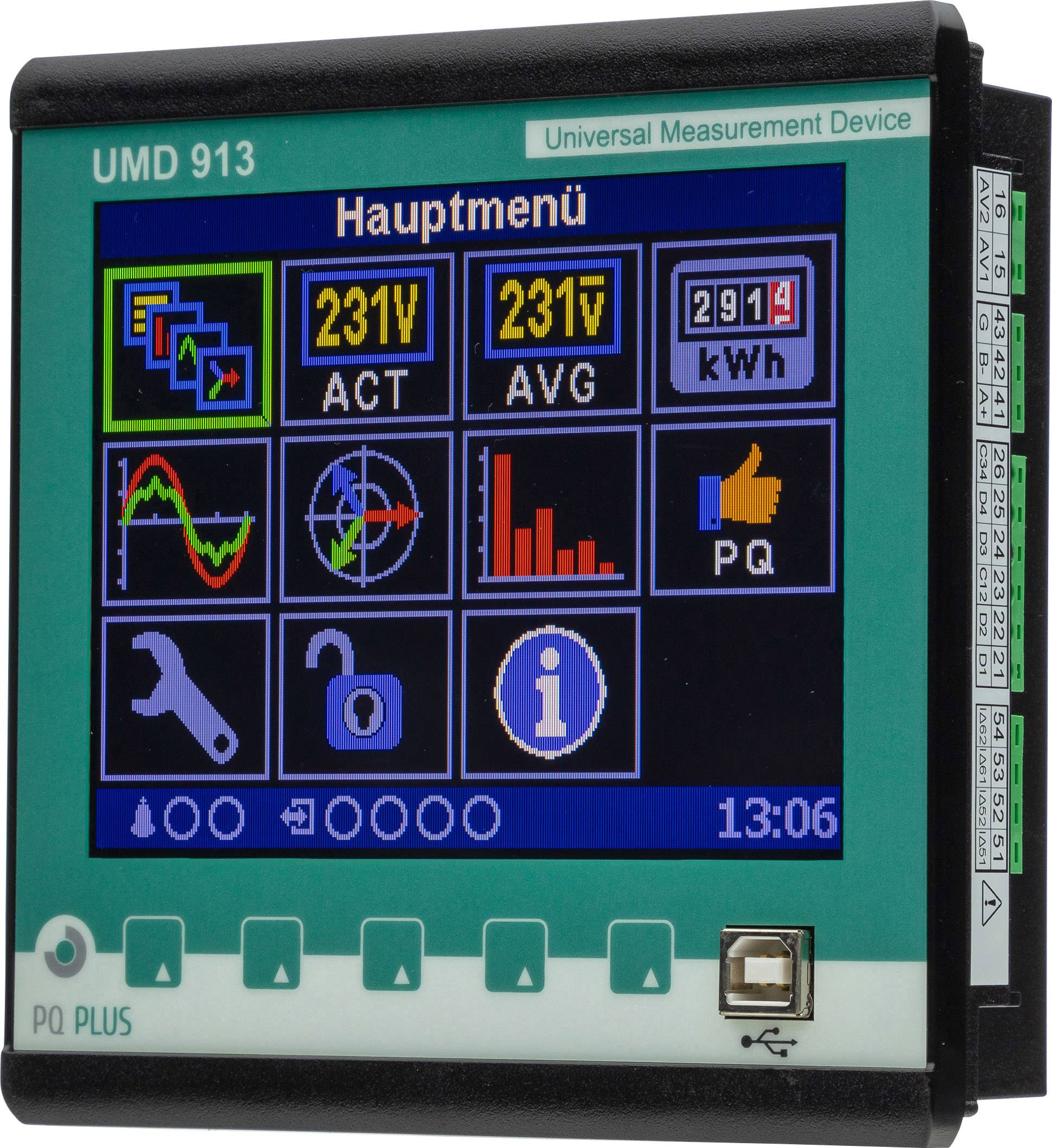 PQ Plus UMD 913 Digital rack-mount meter
