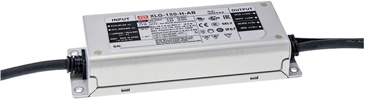MEAN WELL XLG-150-24-A LED driver Constant voltage, Constant current 150 W 3.2 - 6.25 A 24 V DC Approved for use on furniture