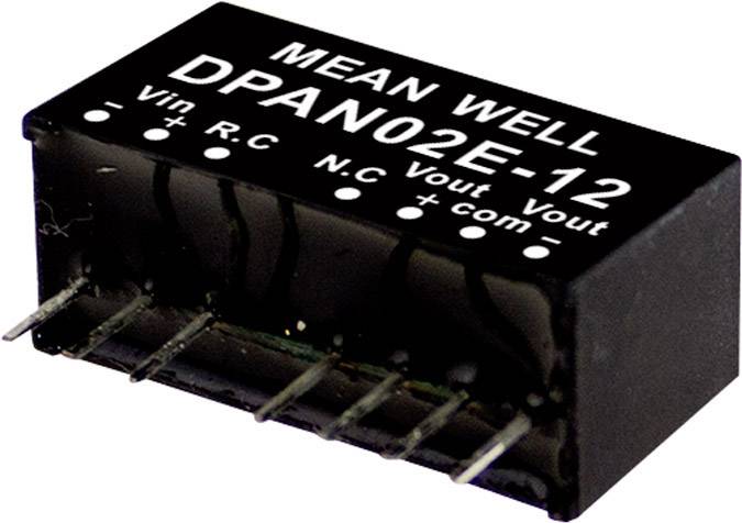 Mean Well DPAN02B-12 DC/DC converter (module) 83 mA 2 W No. of outputs: 2 x Content 1 pc(s)