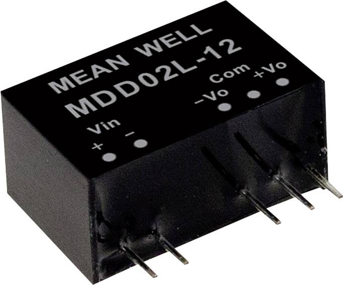 MEAN WELL MDD02M-15 DC/DC converter (module) 67 mA 2 W No. of outputs: 2 x Content 1 pc(s)
