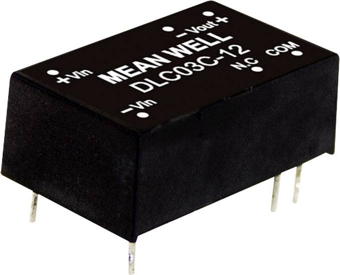 Mean Well DLC03A-12 DC/DC converter (module) 125 mA 3 W No. of outputs: 2 x Content 1 pc(s)