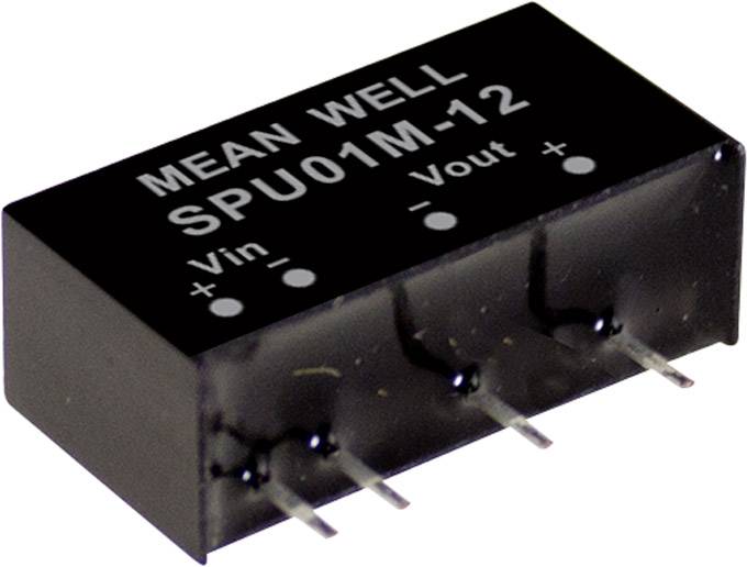 MW Mean Well SPU01M-15 DC/DC converter (module) 67 mA 1 W No. of outputs: 1 x Content