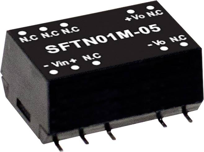 Black electronic component with the inscription 'SFTN01M-05', connections on one side.