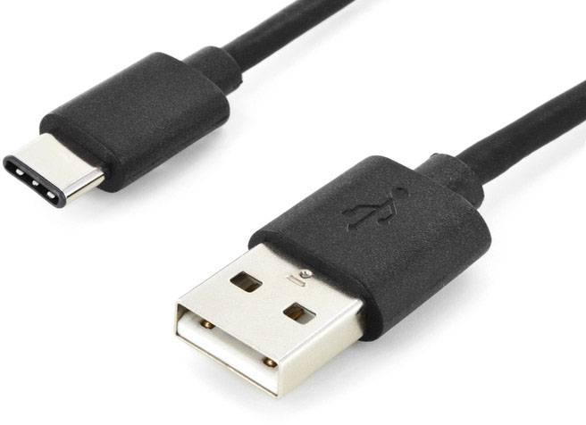 Digitus USB cable USB 2.0 USB-C® plug, USB-A plug 1.80 m Black Shielded AK-300154-018-S
