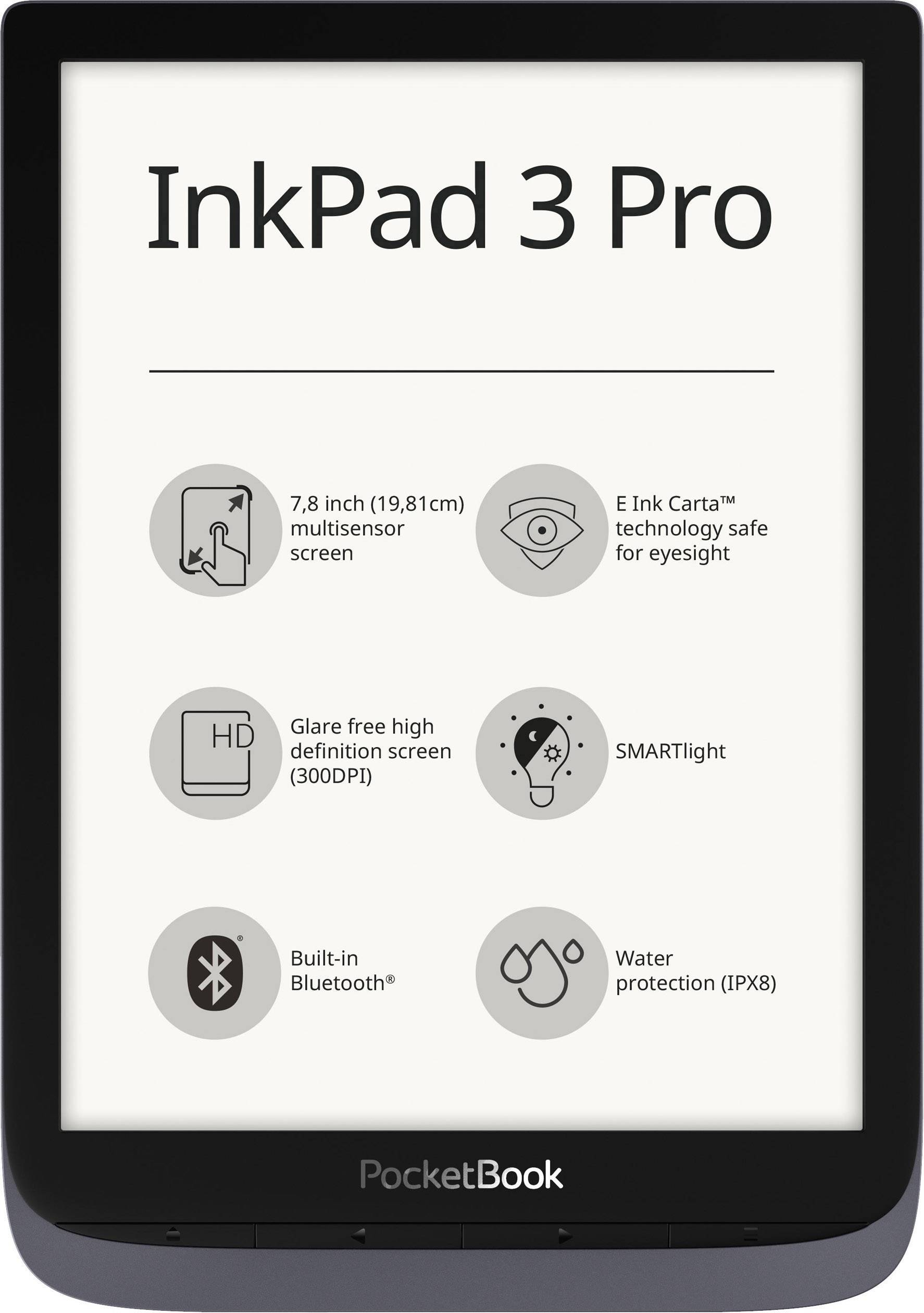 PocketBook InkPad 3 Pro eBook reader 19.8 cm (7.8 inch) Grey