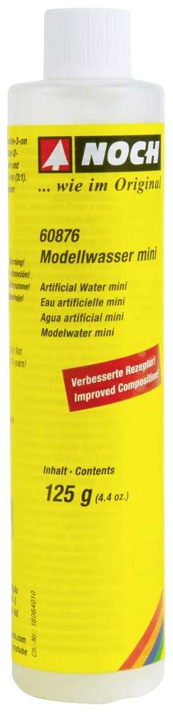 A bottle of Noch Model Water Mini with an improved recipe. Contents: 125 g.