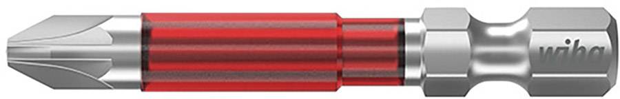Screwdriver bit with a red handle and silver tip, suitable for screwdrivers.