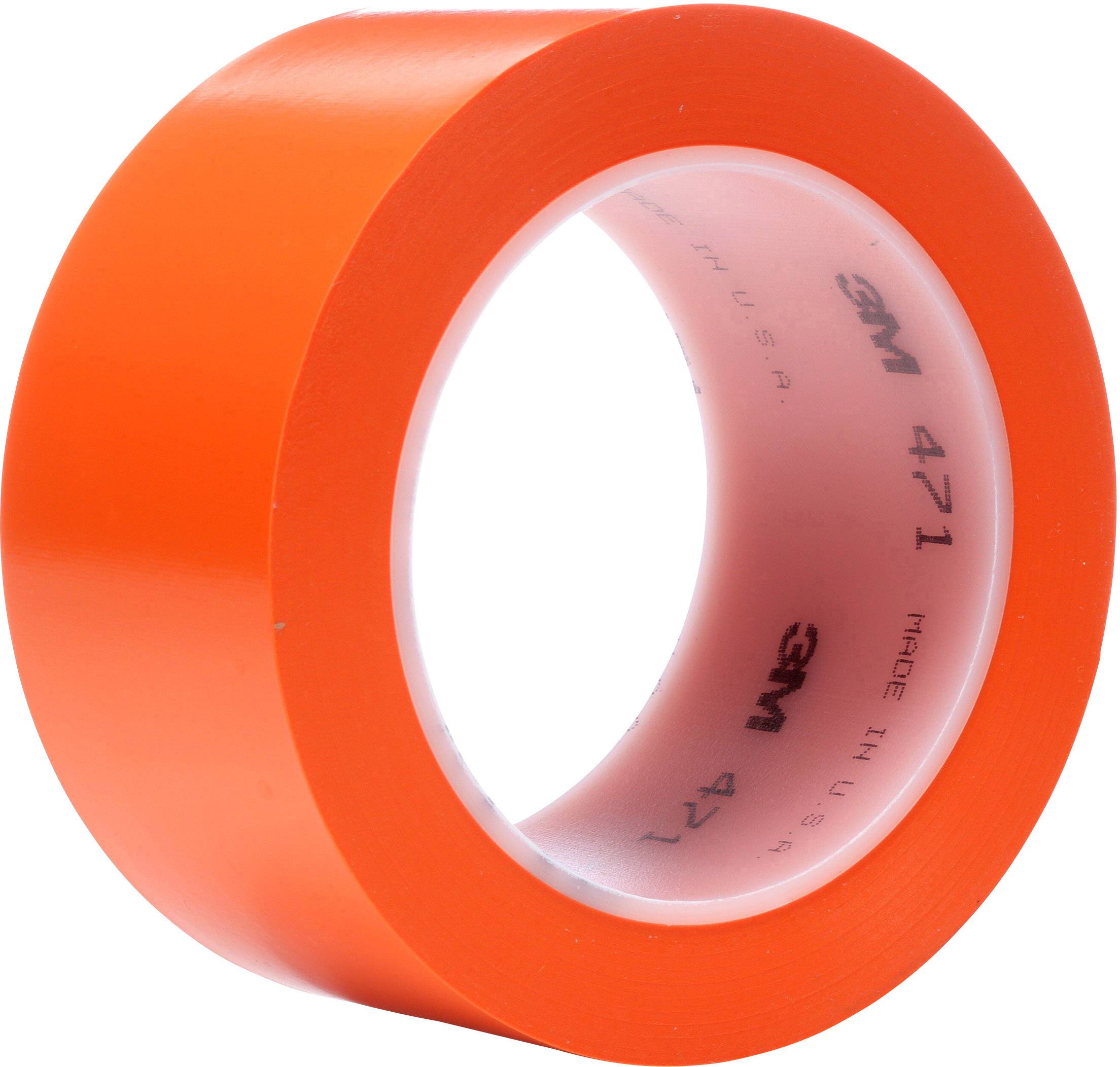 A red adhesive tape with the print '3M 471'. It lies flat and part of the inner roll is visible.