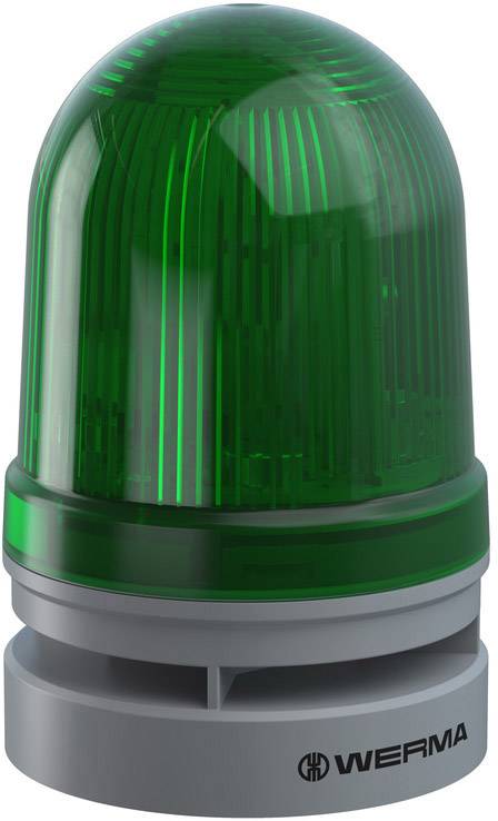 Werma Signaltechnik Light Midi TwinLIGHT Combi 12/24VAC/DC GN 461.210.70 Green 12 V DC 110 dB