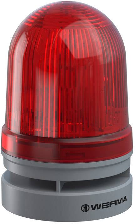 Werma Signaltechnik Light Midi TwinFLASH Combi 12/24VAC/DC RD 461.120.70 Red 12 V DC 110 dB
