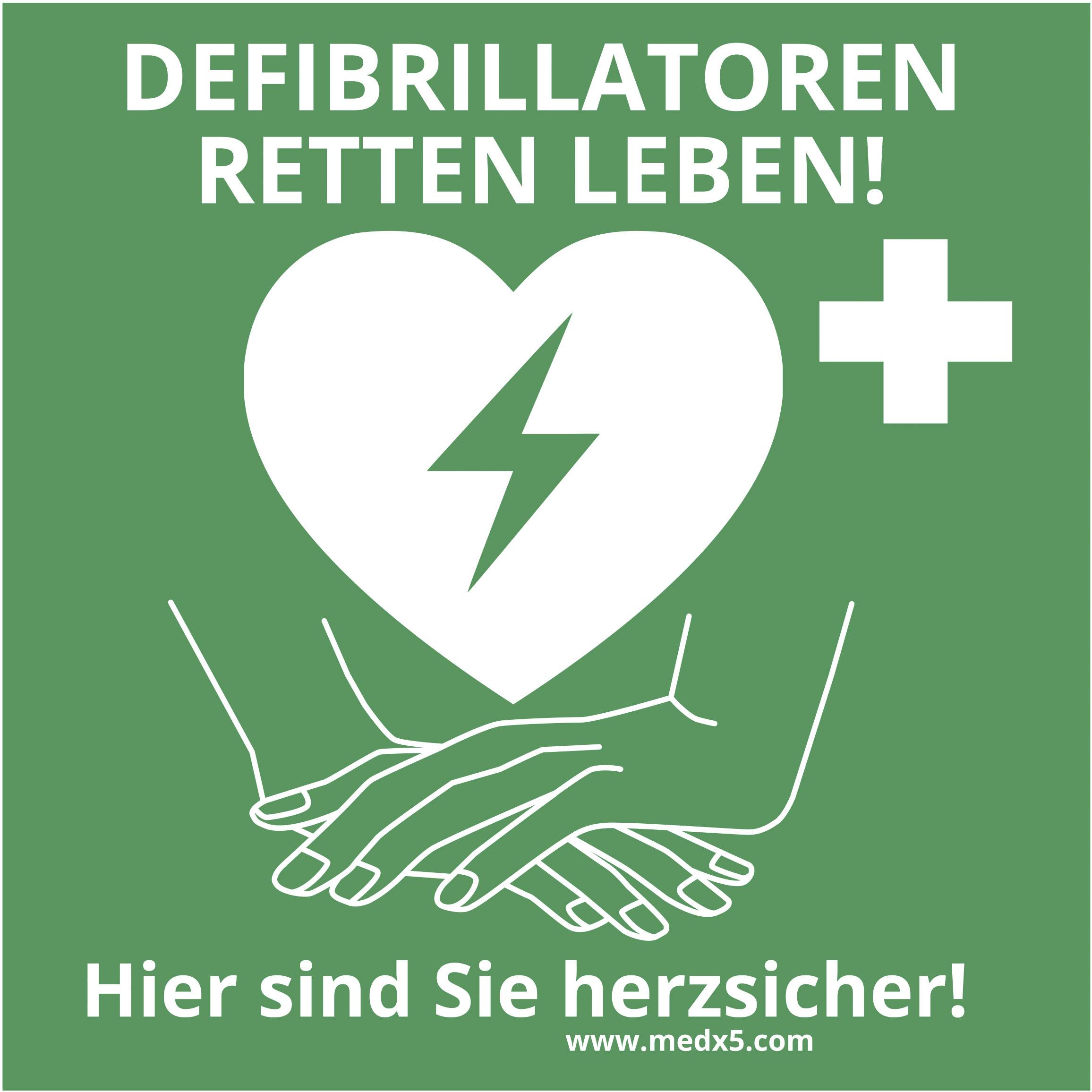 MEDX5 AED-Z-AKL-10 AED sticker Indoors