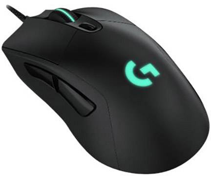 Logitech Gaming G403 Hero Mouse USB Optical Black 6 Buttons 25000 dpi Backlit, Weight trimming