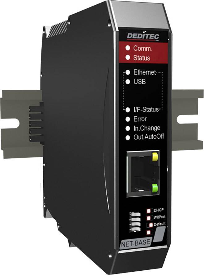 Deditec NET-CPU-BASE NET-CPU-BASE Multifunction module USB, Ethernet No. of inputs: 0 x No. of outputs: 0 x 7 V, 24 V 1 pc(s)