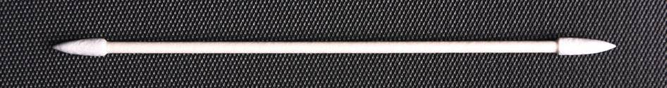 A white double applicator on a dark, ribbed background.