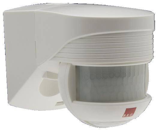 B.E.G. Brück 91001 Surface-mount, Structure Motion detector 140 ° Relay White IP54