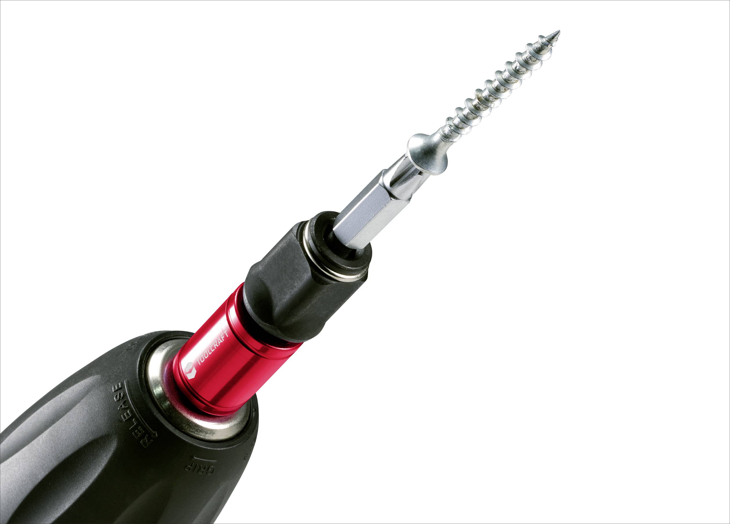 TOOLCRAFT TO-6477144 2 in 1 quick change bit holder Length 72mm Drive N/A