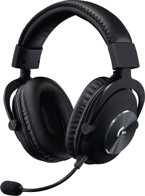 Logitech Gaming G Pro X Over-ear headset Corded (1075100) 7.1 Surround Black Microphone noise cancelling, Noise cancelling Volume
