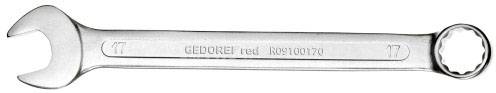 A silver-coloured ring spanner with the marking 'GEDORE red' and '17'. Tool instrument for fastening.