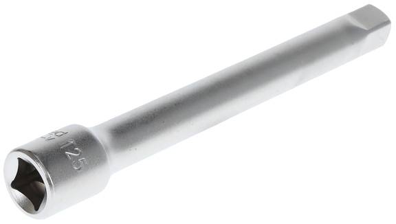 Longer silver extension key with a hexagonal end, suitable for screws in hard-to-reach locations.