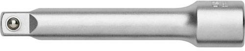 A silver socket extension bar for extending the reach when using socket wrenches.
