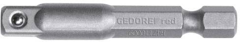 Metallic socket adapter with 'GEDORE red' inscription, ideal for precise mechanical work.